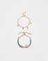Pulseras Flexibles Sets Multi dijes Set De Pulseras Multidijes Lucky - Dorado