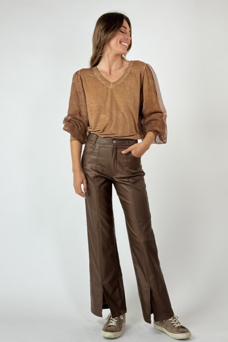 PANTALON AMARANTO Camel