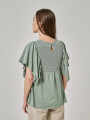 Blusa Dertner Verde Grisaceo