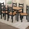 Juego de Comedor Francine 6 Sillas Negro Juego de Comedor Francine 6 Sillas Negro