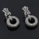 Par de caravanas oro 18k y brillantes Par de caravanas oro 18k y brillantes