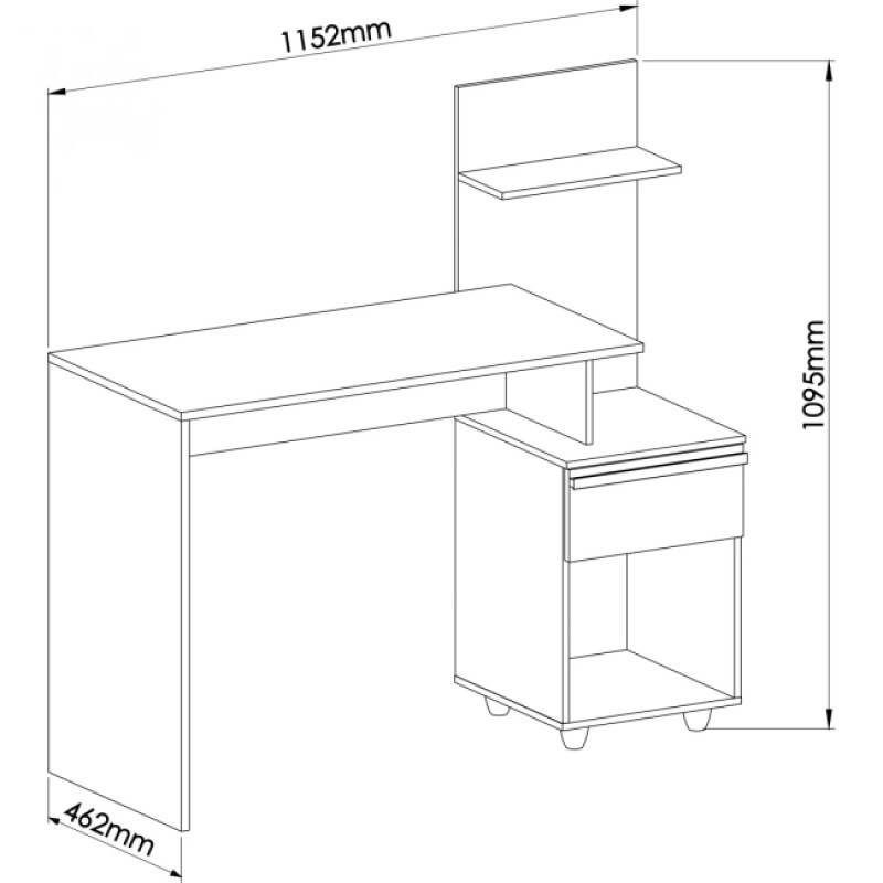 Escritorio Home Office Lira Angelin 4033aa Escritorio Home Office Lira Angelin 4033aa