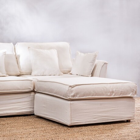 Sillón Esquinero Modulado Delfina Blanco
