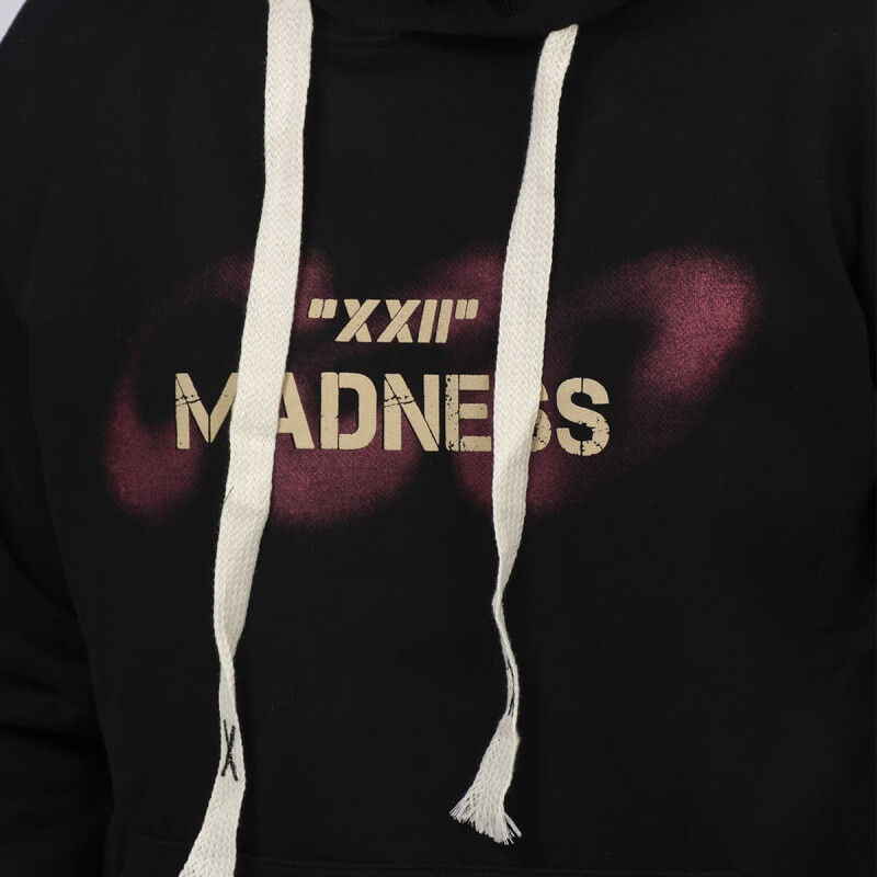 CANGURO ACTIVE HODDIE CON ESTAMPA Unisex - XC05 Negro