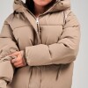 Campera Puffer Slowly Beige