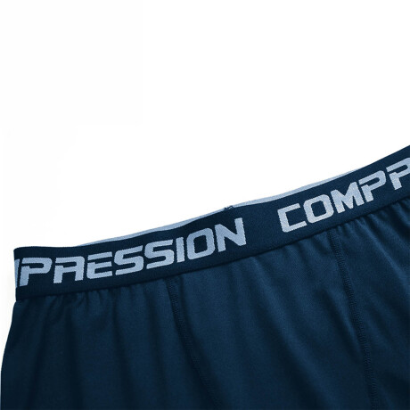 Conjunto Deportivo Camiseta termica Calza Niños X3 Azul