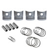 JUEGO DE PISTONES 0.50 MM GOL G1 / G2 1.6D CON AROS Juego De Pistones 0.50 Mm Gol G1 / G2 1.6d Con Aros