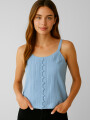 Musculosa Tassan Celeste Claro