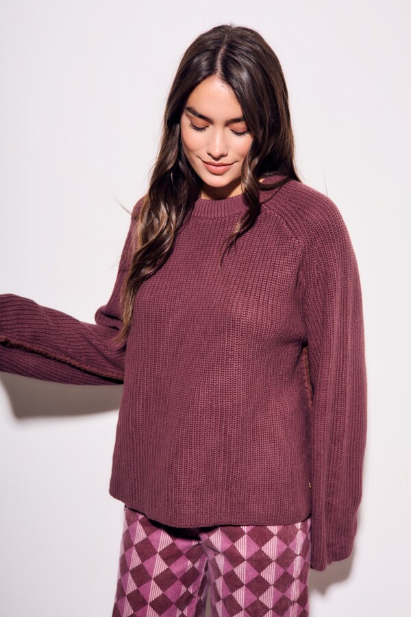 Sweater Borgoña