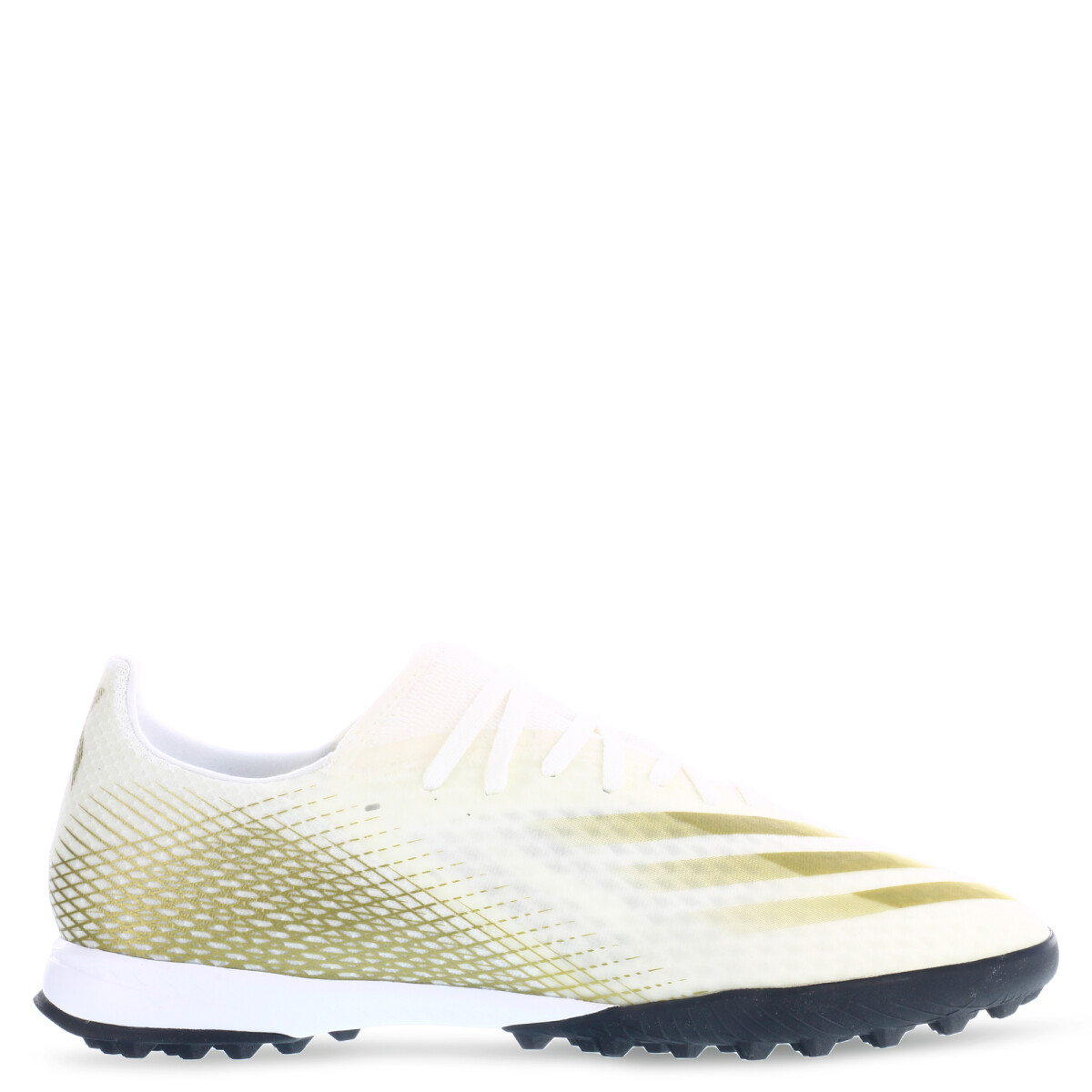 Championes de Hombre Adidas Futbol 5 X Ghosted 3. Adidas - Blanco - Dorado 