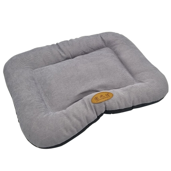 Cama Cucha Colchon Puff Para Perro Gato Mascota 48 X 40 Cm Variante Color Gris