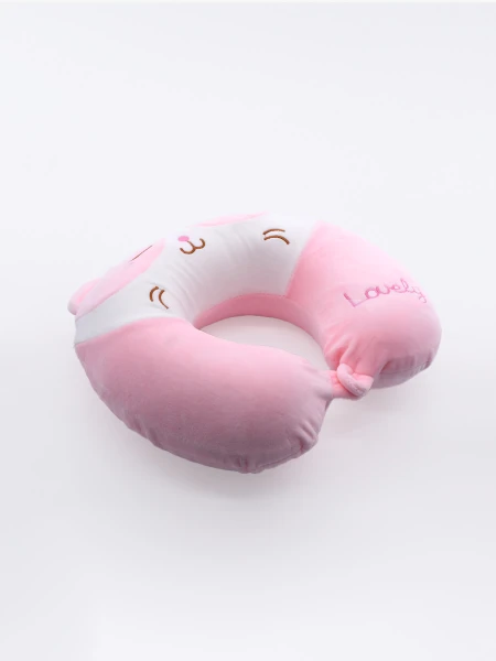 ALMOHADON DE VIAJE GATITA ROSADO