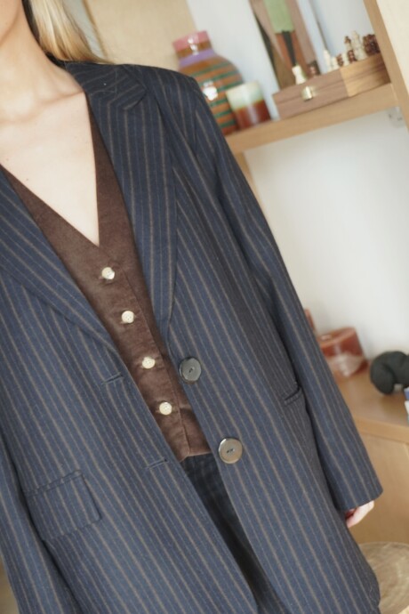 Blazer Sastre Cashmire Azul Marino