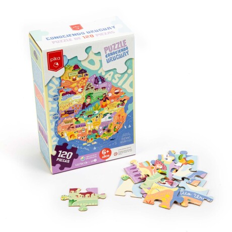 PUZZLE CONOCIENDO URUGUAY CARTON 120 PIEZAS