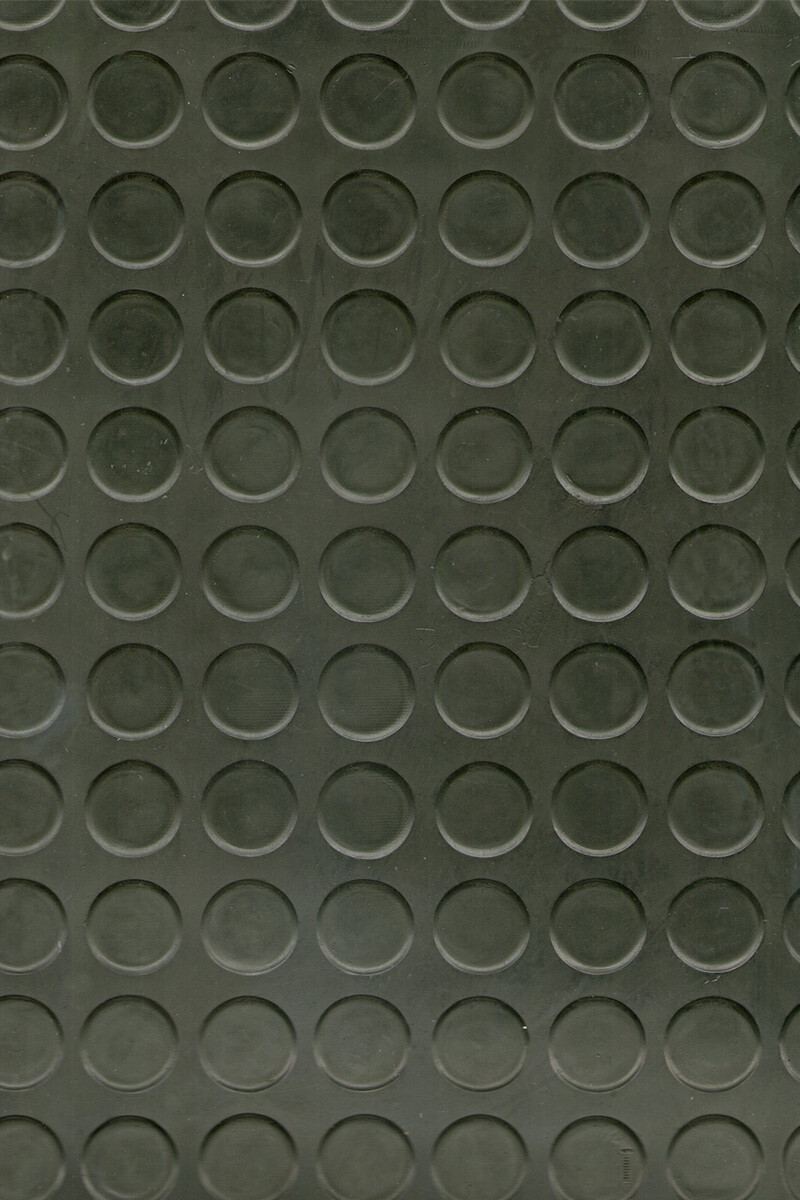 GOMA BOTONES PISO DE GOMA BOTONES NEGRO 9004 3MM ANCHO 1,50M