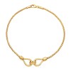 Pulsera Lazos córdon-Oro bajo-Sin Piedra-PU8047 sinpiedra