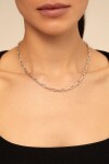 CADENA 9 PLATA / BLANCO