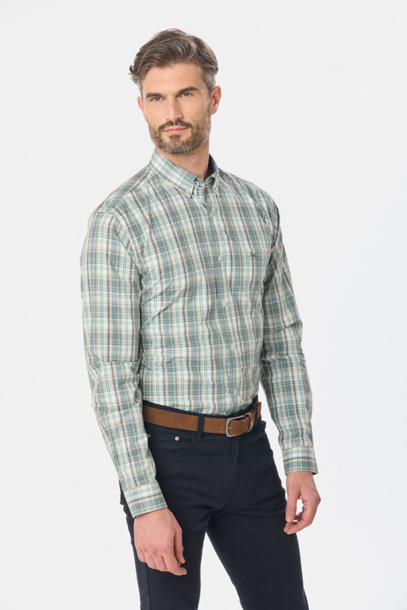 CAMISA CUADROS - Verde 