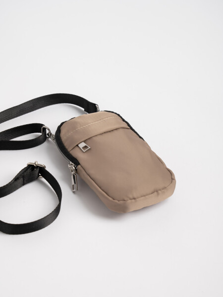 Bandolera porta celular Beige