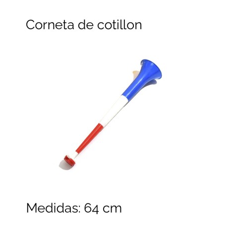 Corneta De Cotillon Rojo-blanco-azul De 64cm Unica