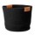 Cesto Canasto de Algodón con Asa Paramount Deco Ø38x30Cm Negro