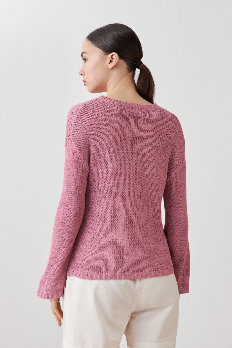 Sweater cinta rosa