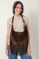 Cartera fede Chocolate gamuza