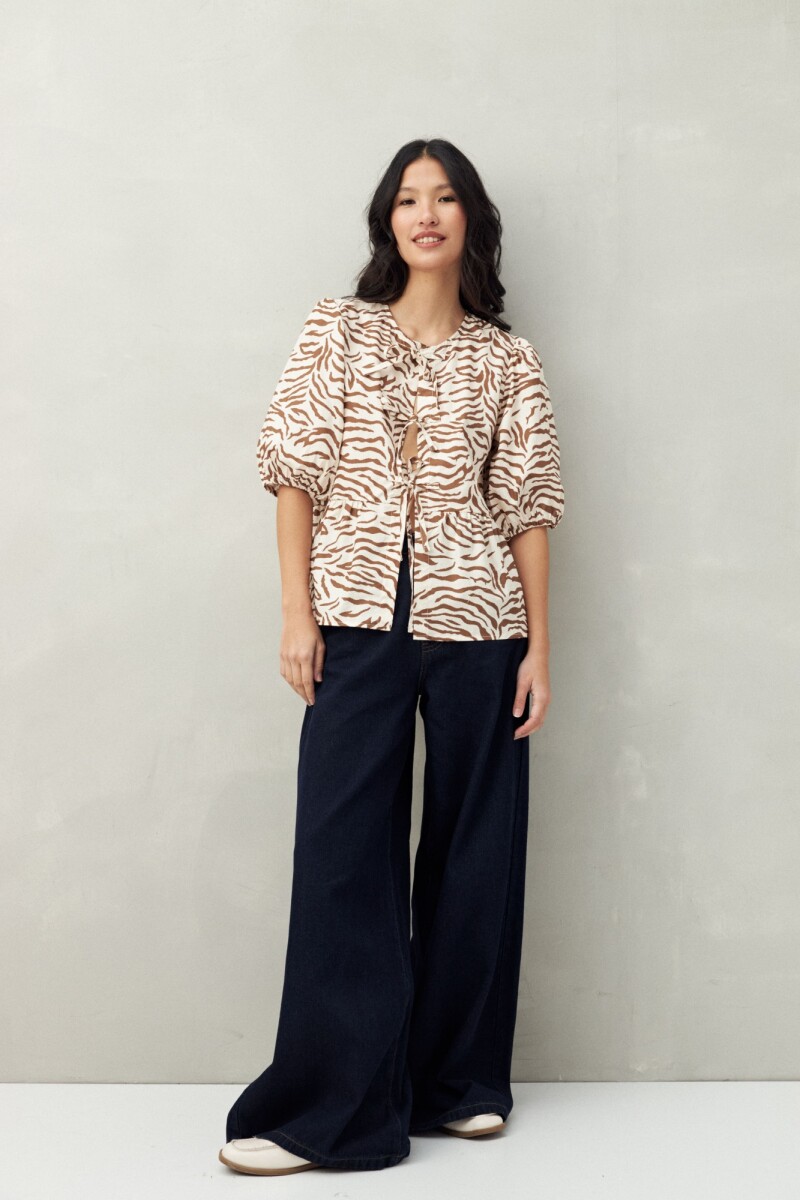 BLUSA WYNN PRINTED Almendra