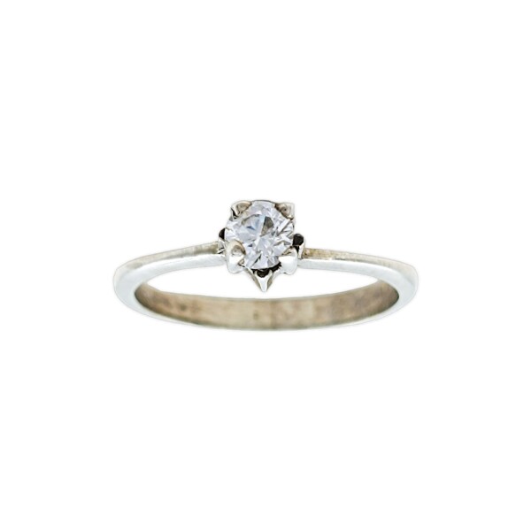 Anillo Solitario-Plata 950-Piedra Zirconia-AN3452 conpiedra