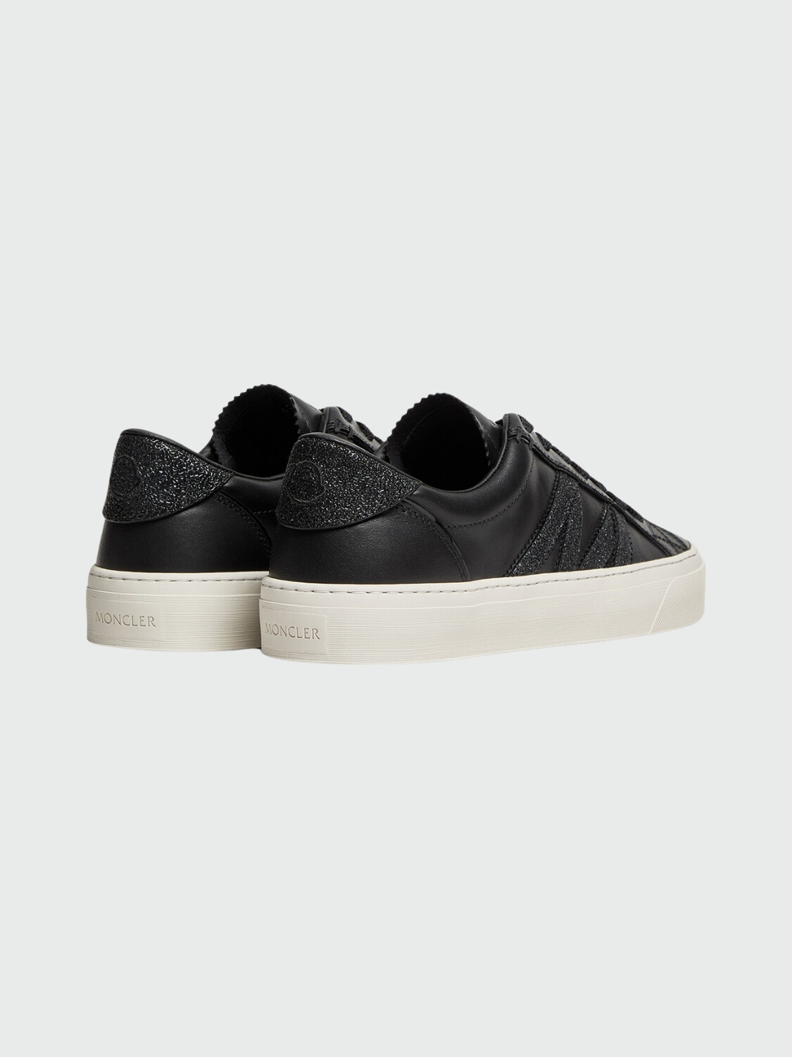 MONCLER - Zapatillas de piel Monaco2 Negro