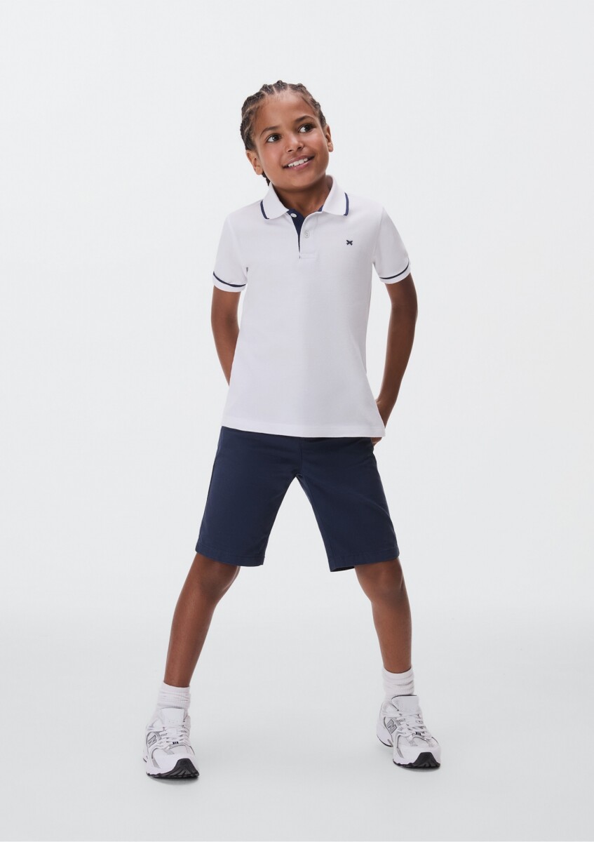 CAMISA POLO MM MASC - OFF WHITE 