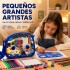 Set de Arte Infantil con Bolso 57 Piezas para Pintar y Dibujar Azul