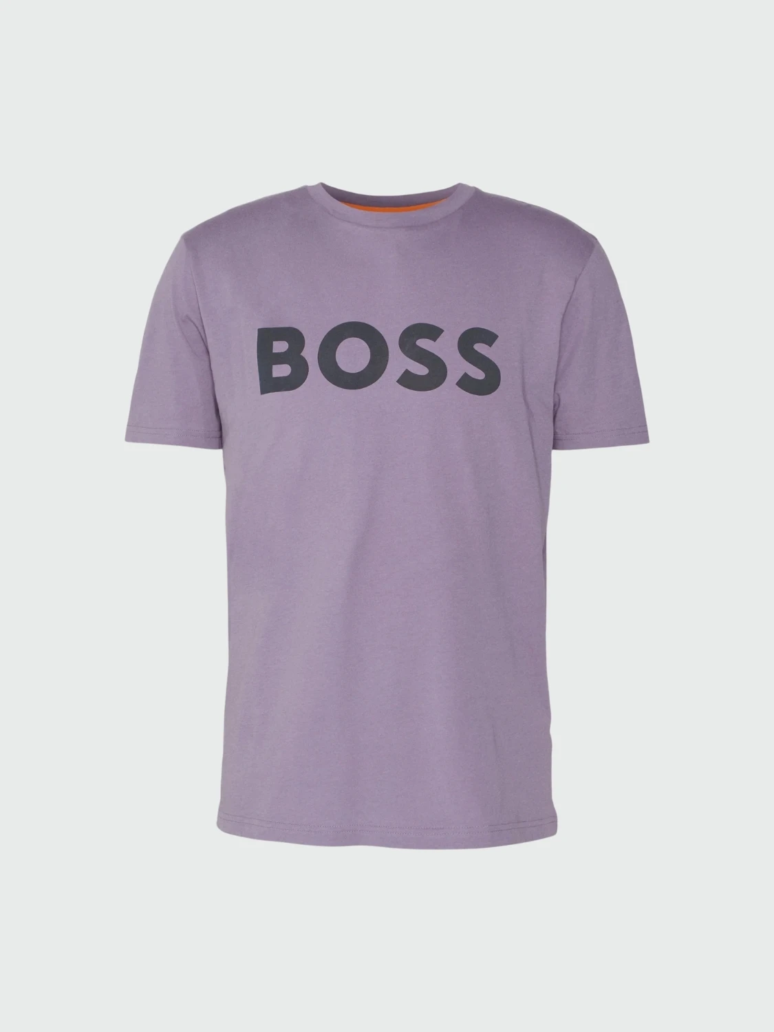 BOSS -Remera de algodón con logo, regular fit , THINKING Violeta