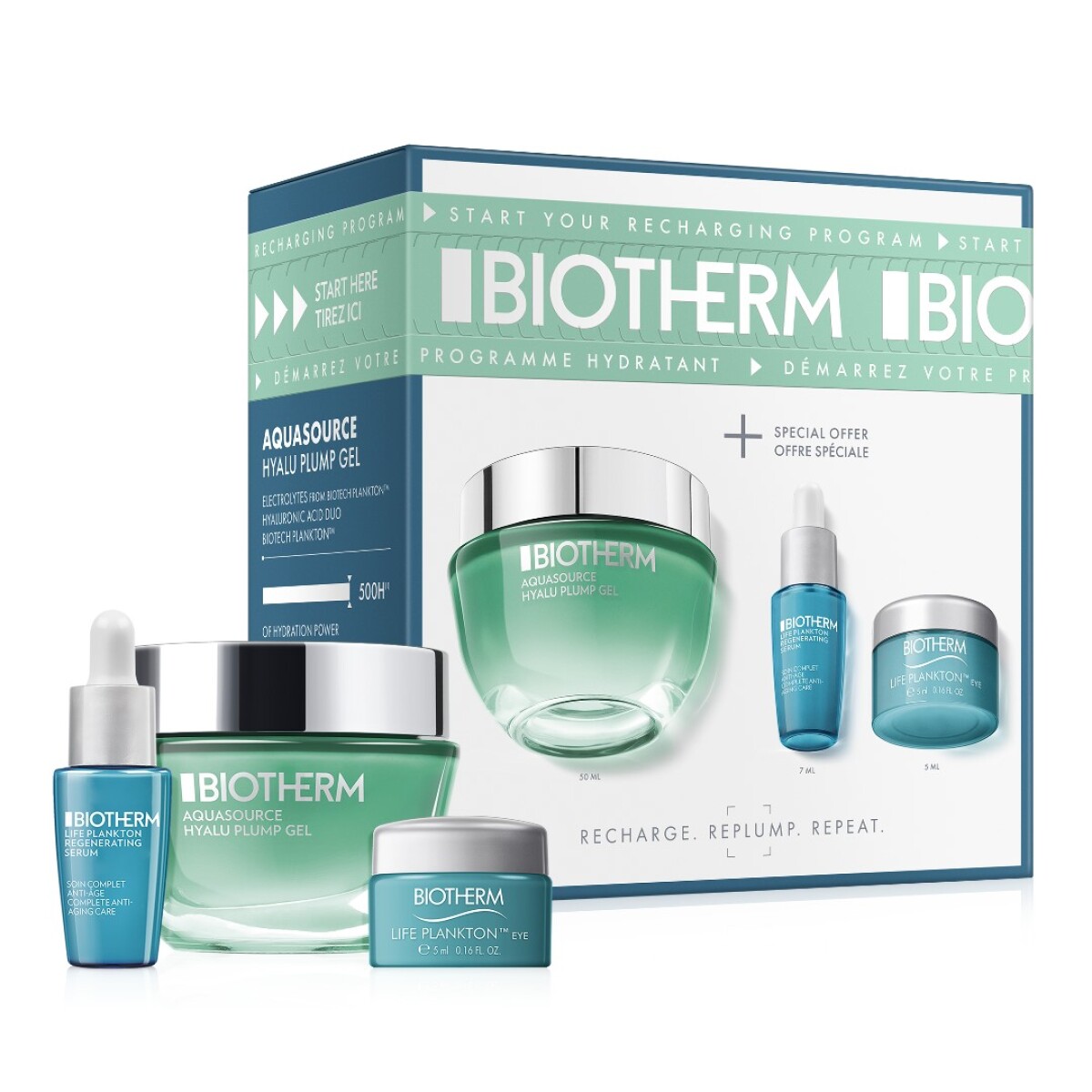 Cofre Hidratante Aquasource Hyalu Plump – Biotherm 