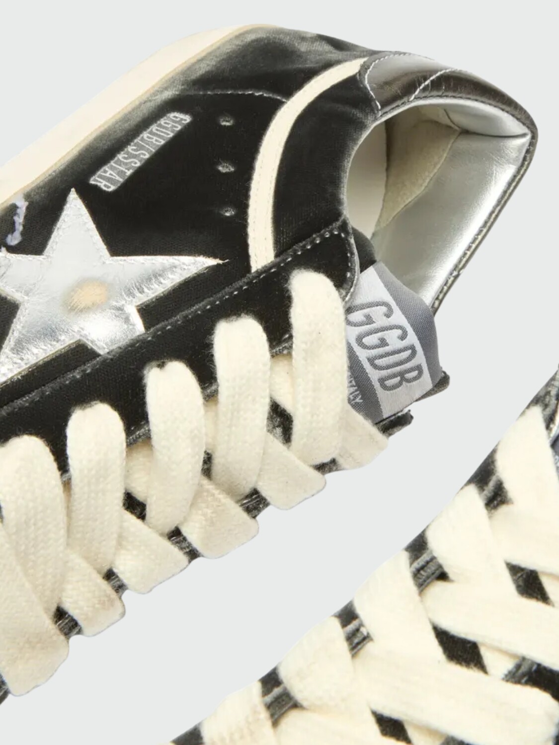 GOLDEN GOOSE - Zapatillas Super Star Velvet Alta Automática