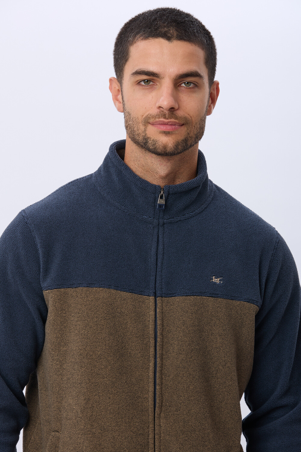 CAMPERA POLAR BICOLOR Beige