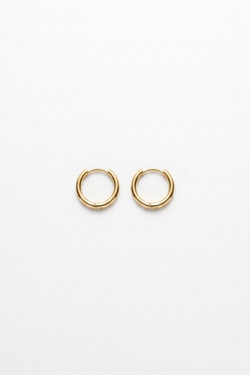 Aros acero extra small dorado