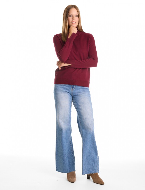 Polera Basica BORDEAUX