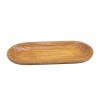 BANDEJA MADERA OVAL BEIGE 50X20CM Unica