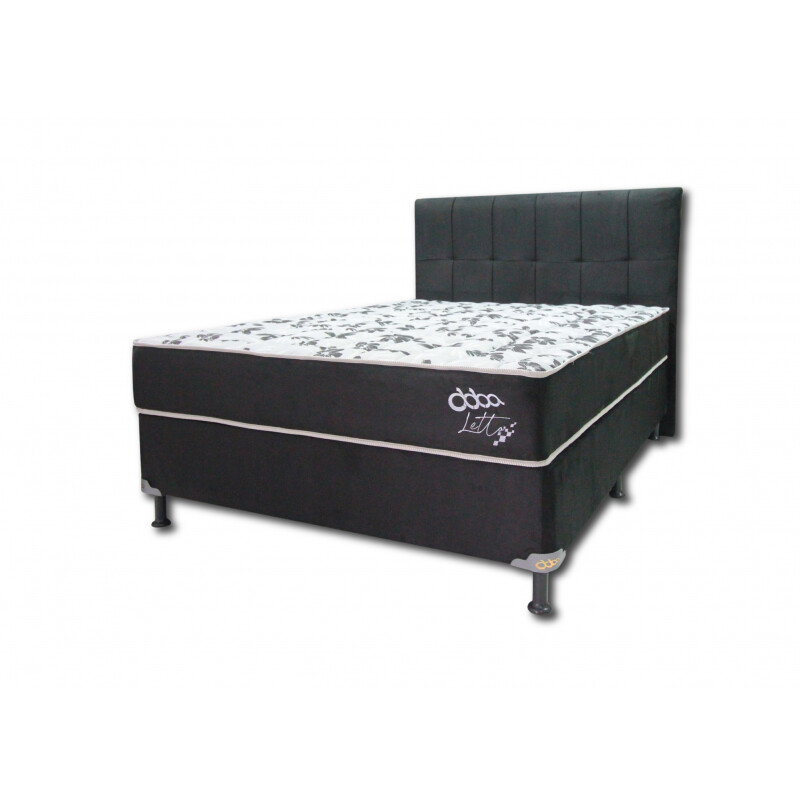 Sommier Abba Letto Mas 140x190 Base + Colchón + Cabecera Sommier Abba Letto Mas 140x190 Base + Colchón + Cabecera