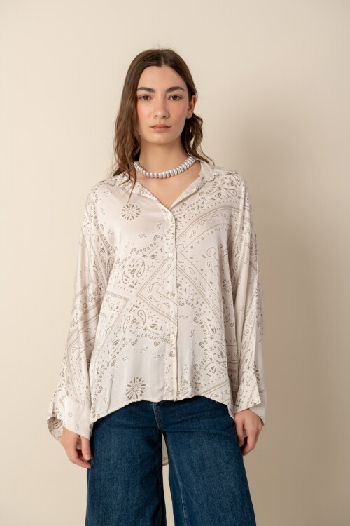 Camisa Bandana Natural
