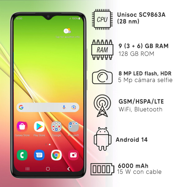 Celular Tcl 503 9gb (3+6) Ram 128gb 4g CEL TCL 503 9/128 DORADO