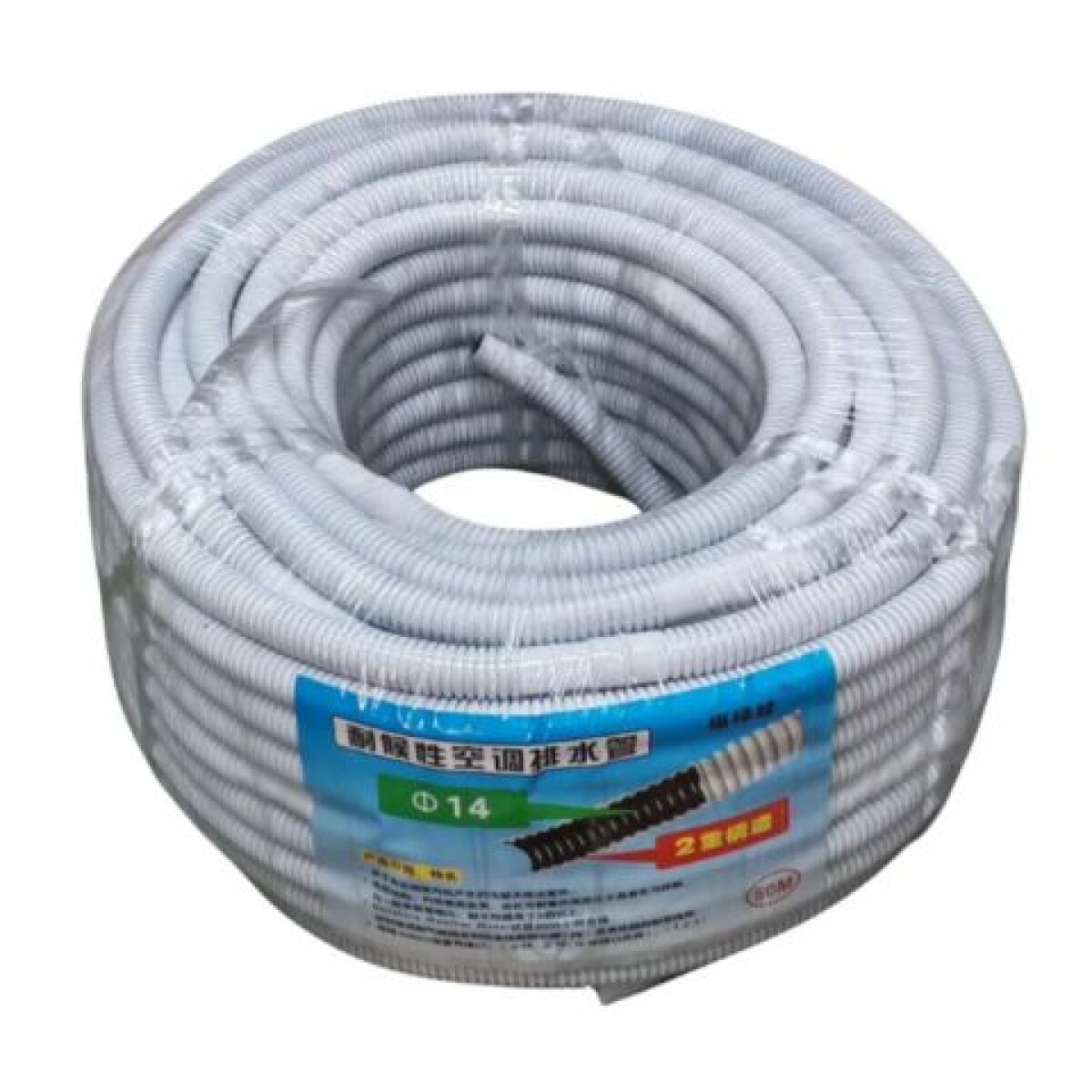 Manguera Desagüe Aire Acondicionado Rollo De 50m Uv - Blanco 