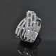 Anillo en oro 18k blanco y brillantes Anillo en oro 18k blanco y brillantes