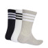 Medias Unisex Adidas 3S Ess C Crw 3P Negro - Blanco - Gris