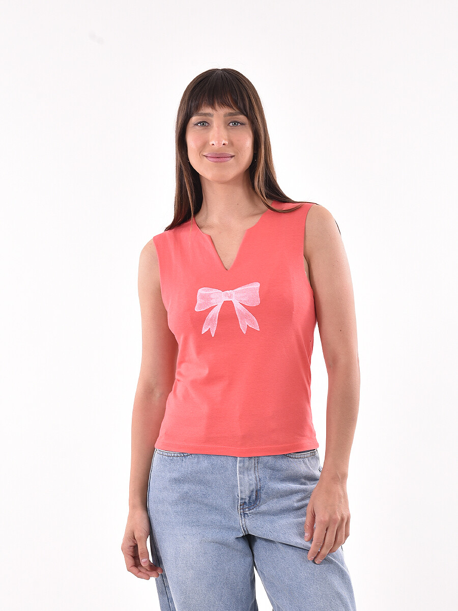MUSCULOSA MARINO - ROJO 