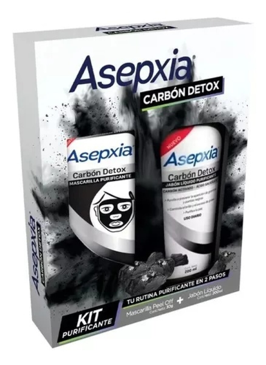 Asepxia Mascara Peel Off + Gel Exfoliant 