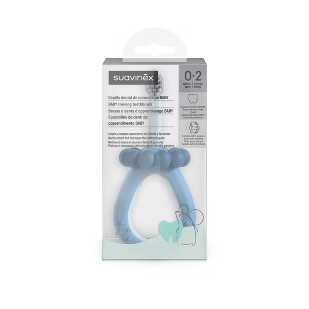 Cepillo De Dientes Suavinex Baby 0-2 Años Azul 