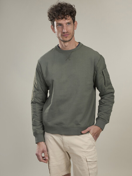 FLEECE TIOSHA VERDE MILITAR