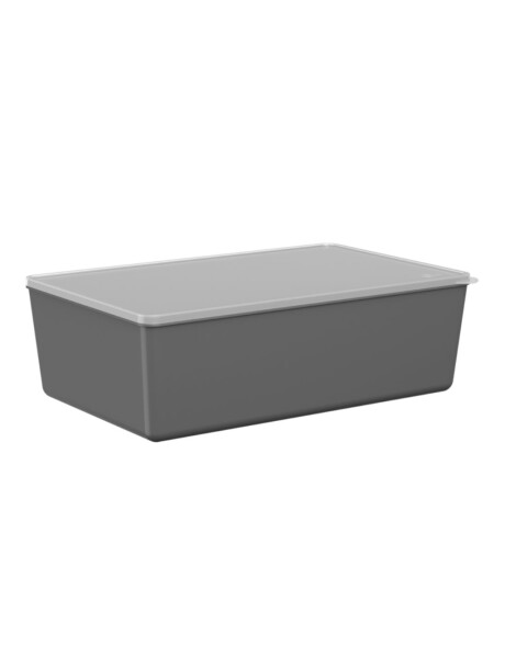 CONTENEDOR 4,50L DE PLASTICO BASIC-GRIS OSCURO CONTENEDOR 4,50L DE PLASTICO BASIC-GRIS OSCURO